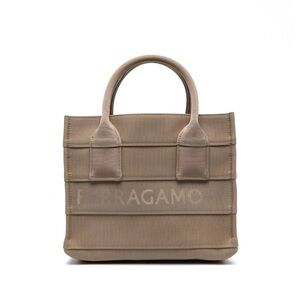Salvatore Ferragamo Beige Tote Bag